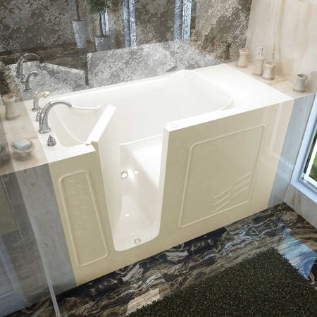 MEDITUB MediTub Walk-In 30 x 60 Left Drain Biscuit Soaking Walk-In Bathtub 3060WILBS